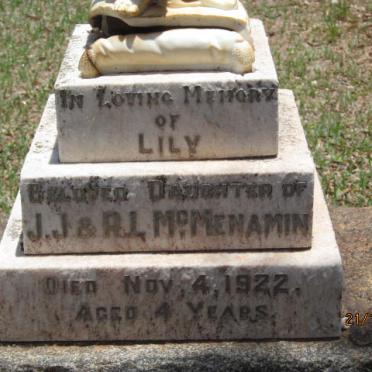 McMENAMIN Lily -1922