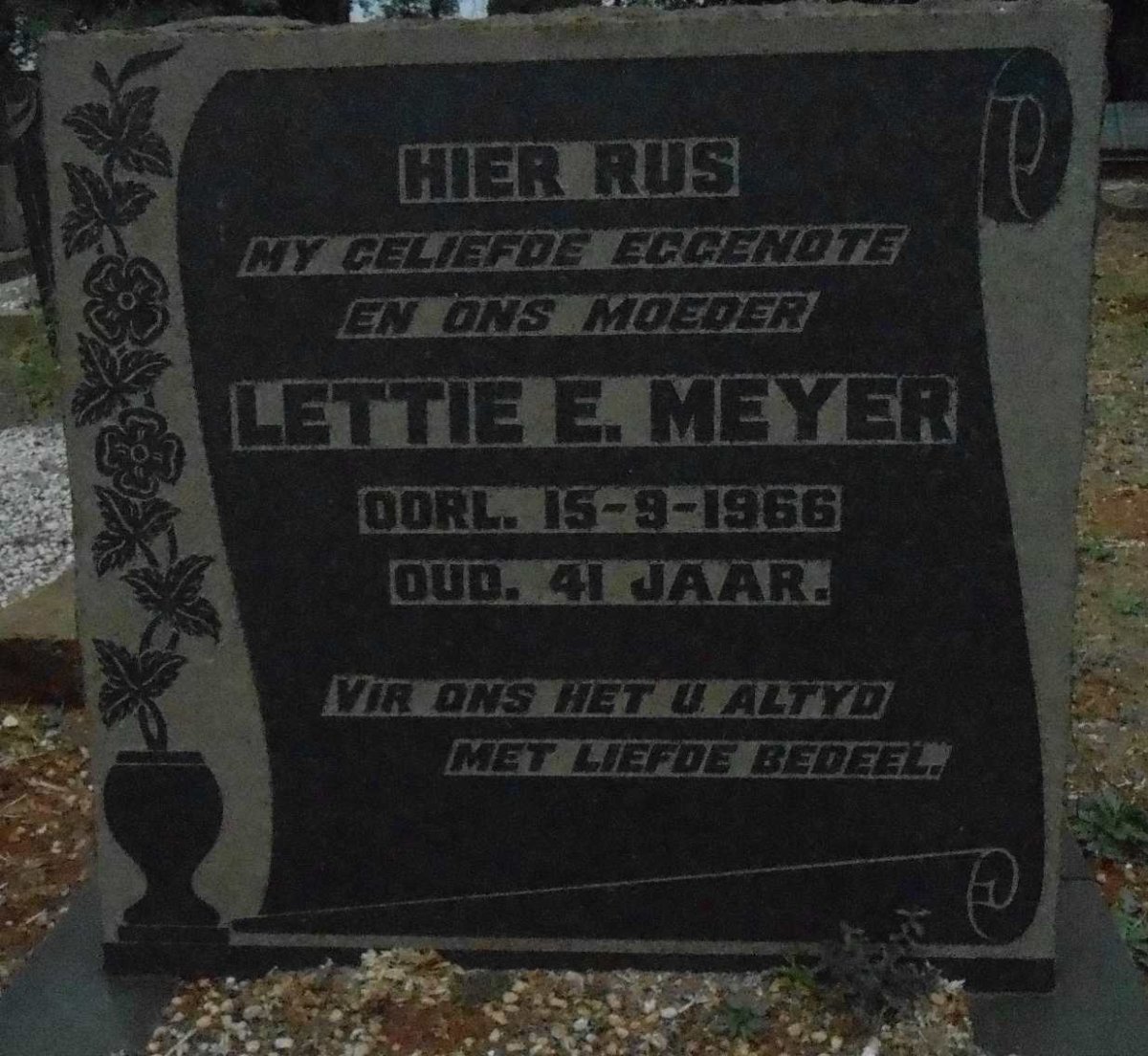MEYER Lettie E. -1966