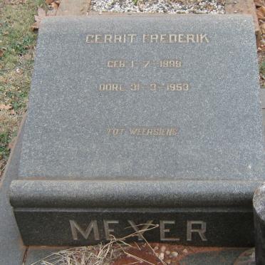 MEYER Gerrit Frederik 1889-1953