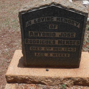 MENDES Antonio Jose Rodrigues -1943