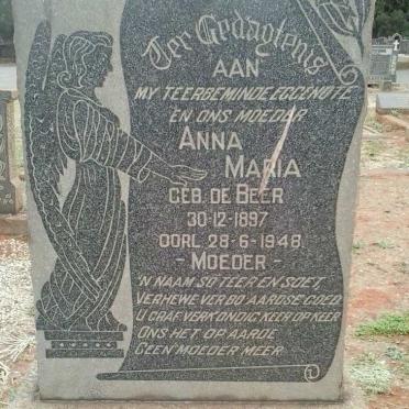 MERWE Anna Maria, van der nee DE BEER 1897-1948