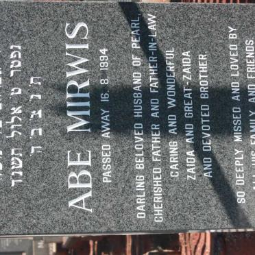 MIRWIS Abe -1994 &amp; Pearl 1918-2011