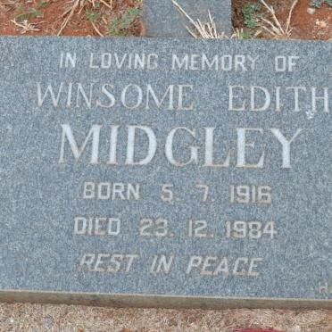 MIDGLEY Winsome Edith 1916-1984