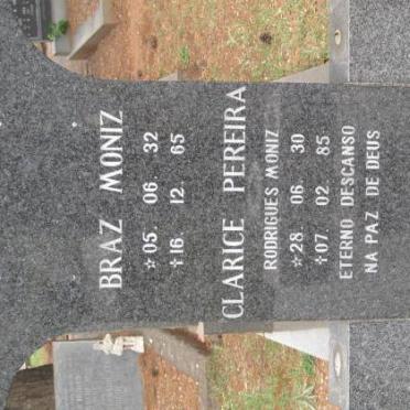 MONIZ Braz 1932-1965 &amp; Clarice Pereira Rodrigues 1930-1985