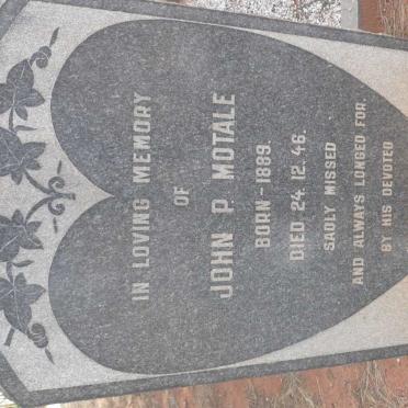 MOTALE John P. 1889-1946