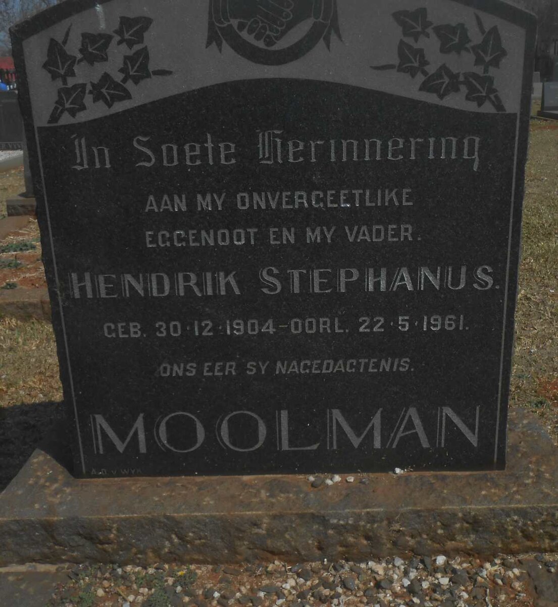 MOOLMAN Hendrik Stephanus 1904-1961