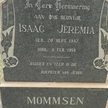 MOMMSEN Isaac Jeremia 1947-1958