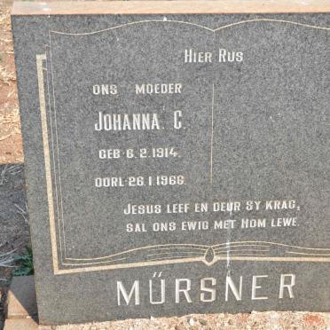 MÜRSNER Johanna C. 1914-1966