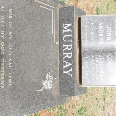 MURRAY John Andrew 1899-1955 &amp; Cornelia Johanna STRUWIG 1902-19?4