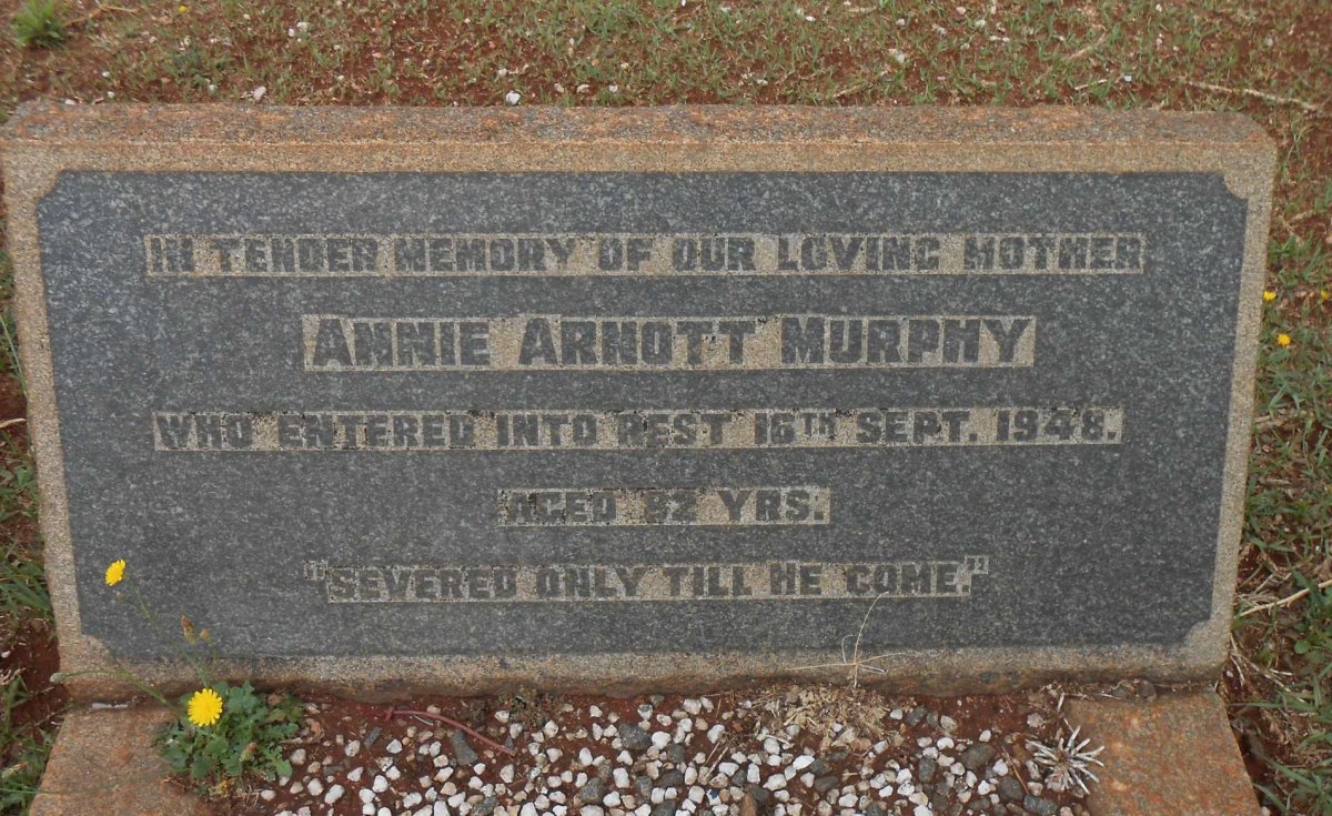 MURPHY  Annie Arnott -1948