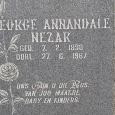 NEZAR George Annandale 1898-1967