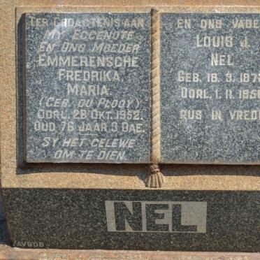 NEL Louis J. 1872-1956 &amp; Emmerensche Fredrika Maria DU PLOOY -1952