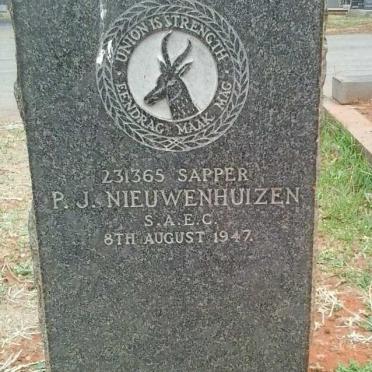 NIEUWENHUIZEN P.J. -1947