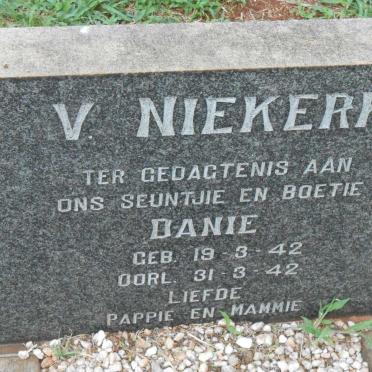 NIEKERK Danie, v. 1942-1942