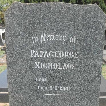 NICHOLAOS Papageorge -1968