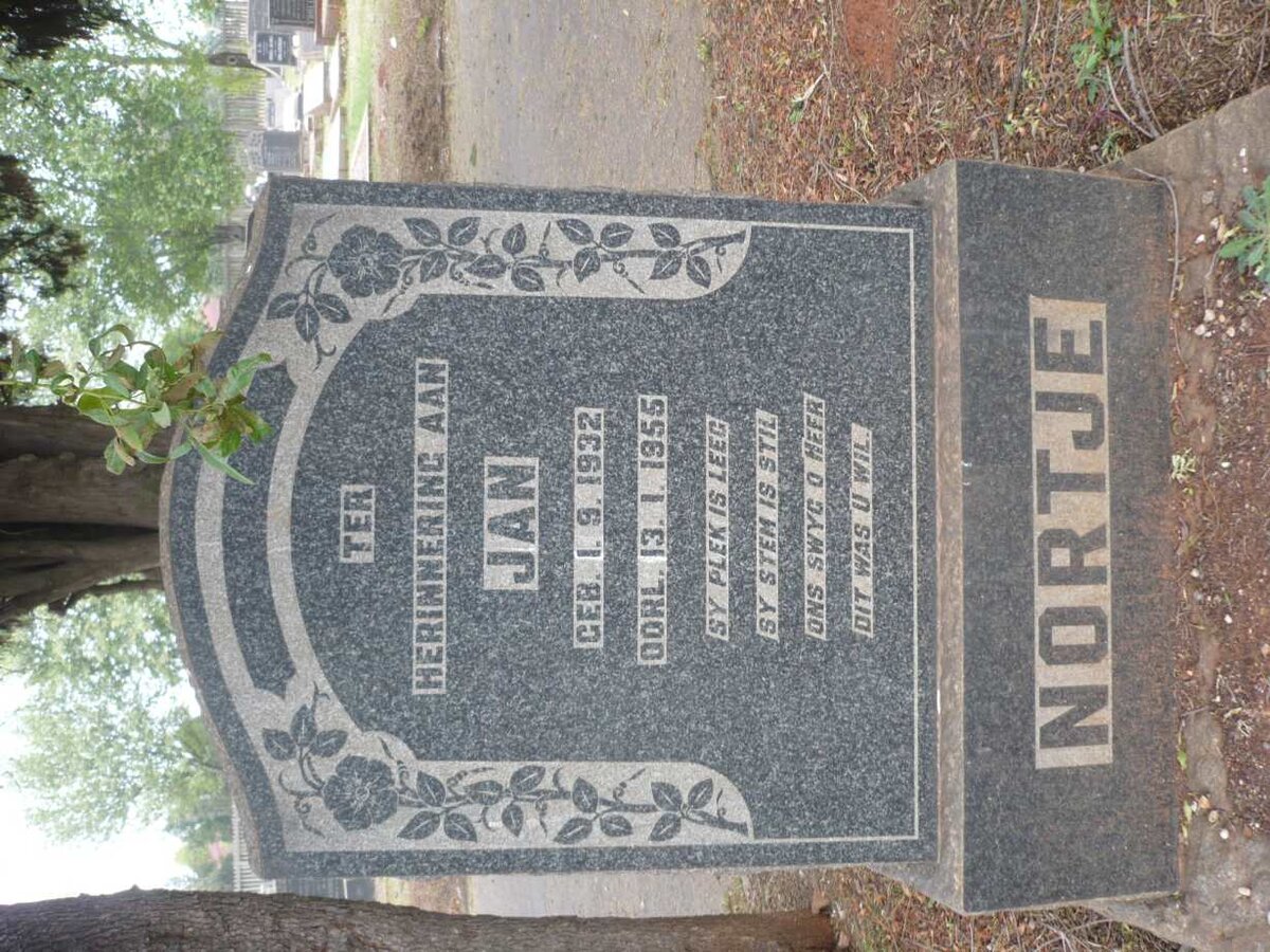 NORTJE Jan 1932-1955