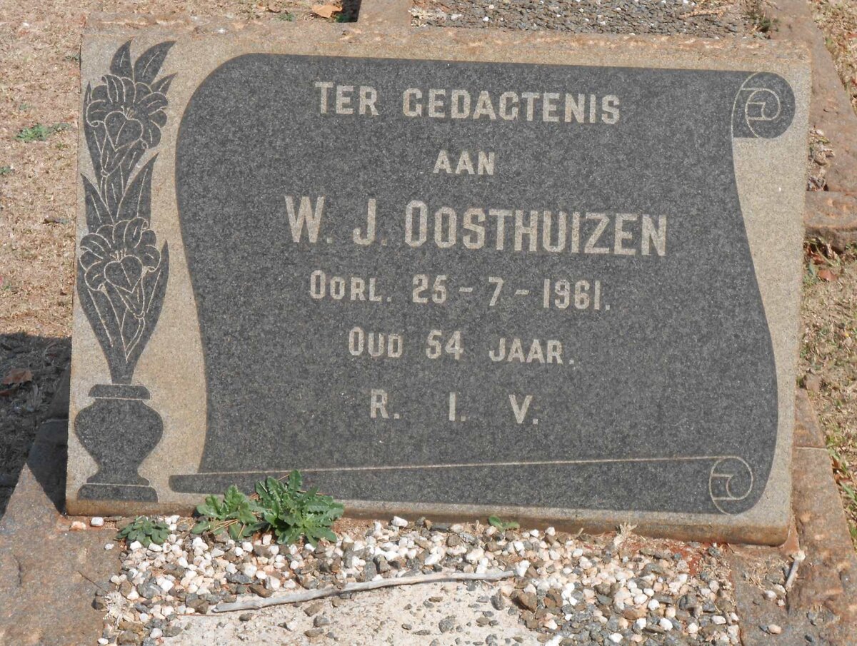 OOSTHUIZEN W.J. -1961