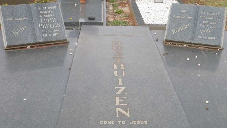 OOSTHUIZEN Robert 1910-1964 &amp; Edith Phyllis 1915-1996