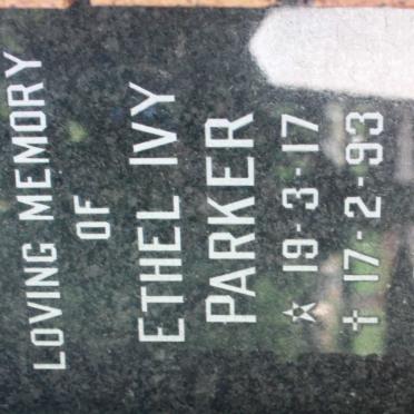 PARKER Ethel Ivy 1917-1993