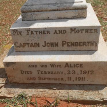 PENBERTHY John -1912 &amp; Alice -1911