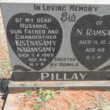 PILLAY N. Ramsamy -1950 :: PILLAY Kistnasamy Naransamy -1965