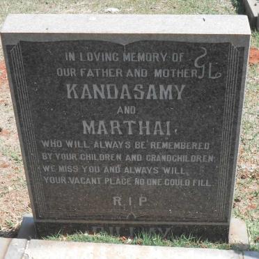 PILLAY Kandasamy &amp; Marthai
