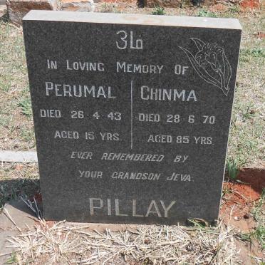 PILLAY Chinma -1970 :: PILLAY Perumal -1943
