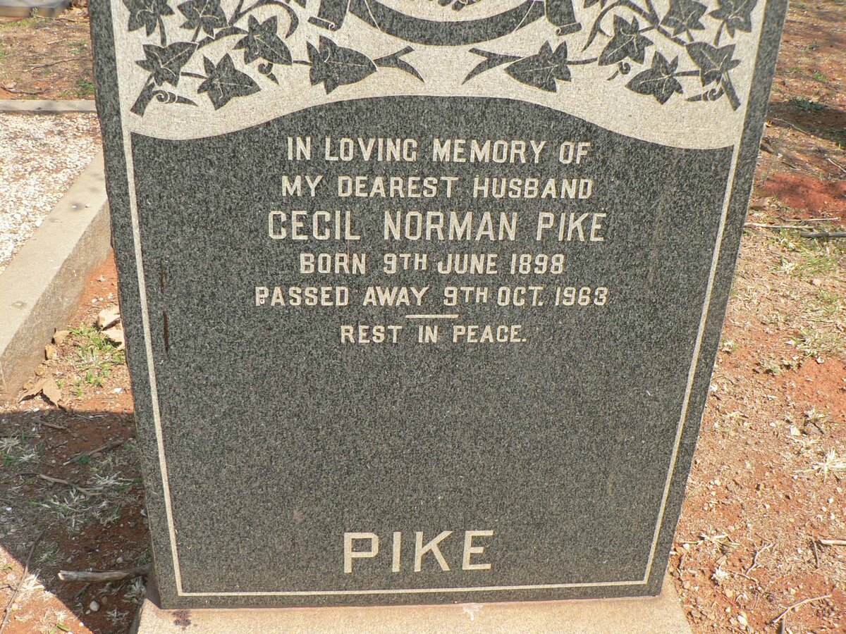 PIKE Cecil Norman 1898-1963