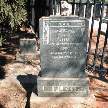 PLESSIS Peter, du 1886-1942