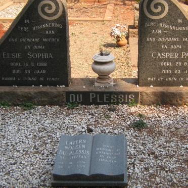 PLESSIS Casper Paulus, du -1961 & Elsie Sophia -1966 :: DU PLESSIS Lavern Noleen nee STEFFAN 1938-1978