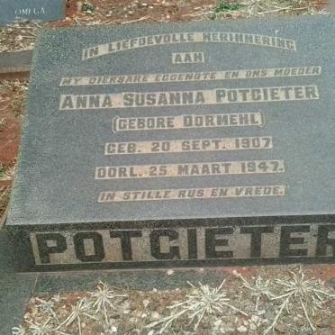 POTGIETER Anna Susanna DORMEHL 1907-1947
