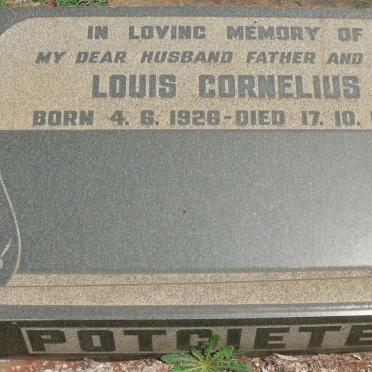 POTGIETER Louis Cornelius 1926-1967