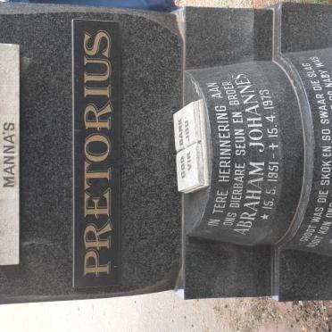 PRETORIUS Abraham Johannes 1951-1973