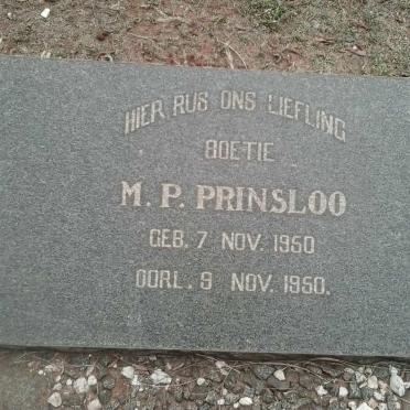 PRINSLOO M.P. 1950-1950
