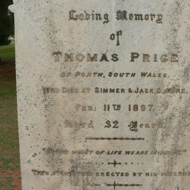 PRICE Thomas -1897