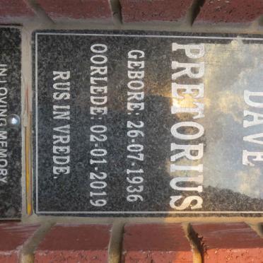 PRETORIUS Dave 1936-2019