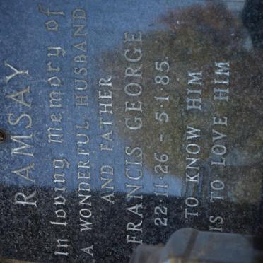 RAMSAY Francis George 1926-1985
