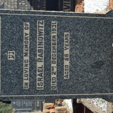 RABINOWITZ Israel -1931