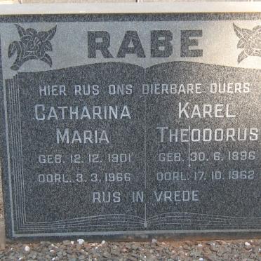RABE Karel Theodorus 1896-1962 &amp; Catharina Maria 1901-1966