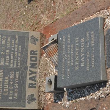 RAYNOR William Victor -1963 &amp; Wilhelmina Louisa -1959 :: RAYNOR Kenneth -1996 :: RAYNOR Mae Louisa 192?-1999