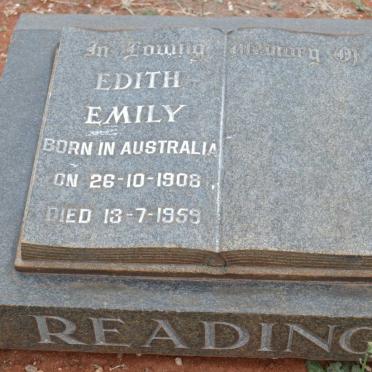 READING Edith Emily 1908-1959