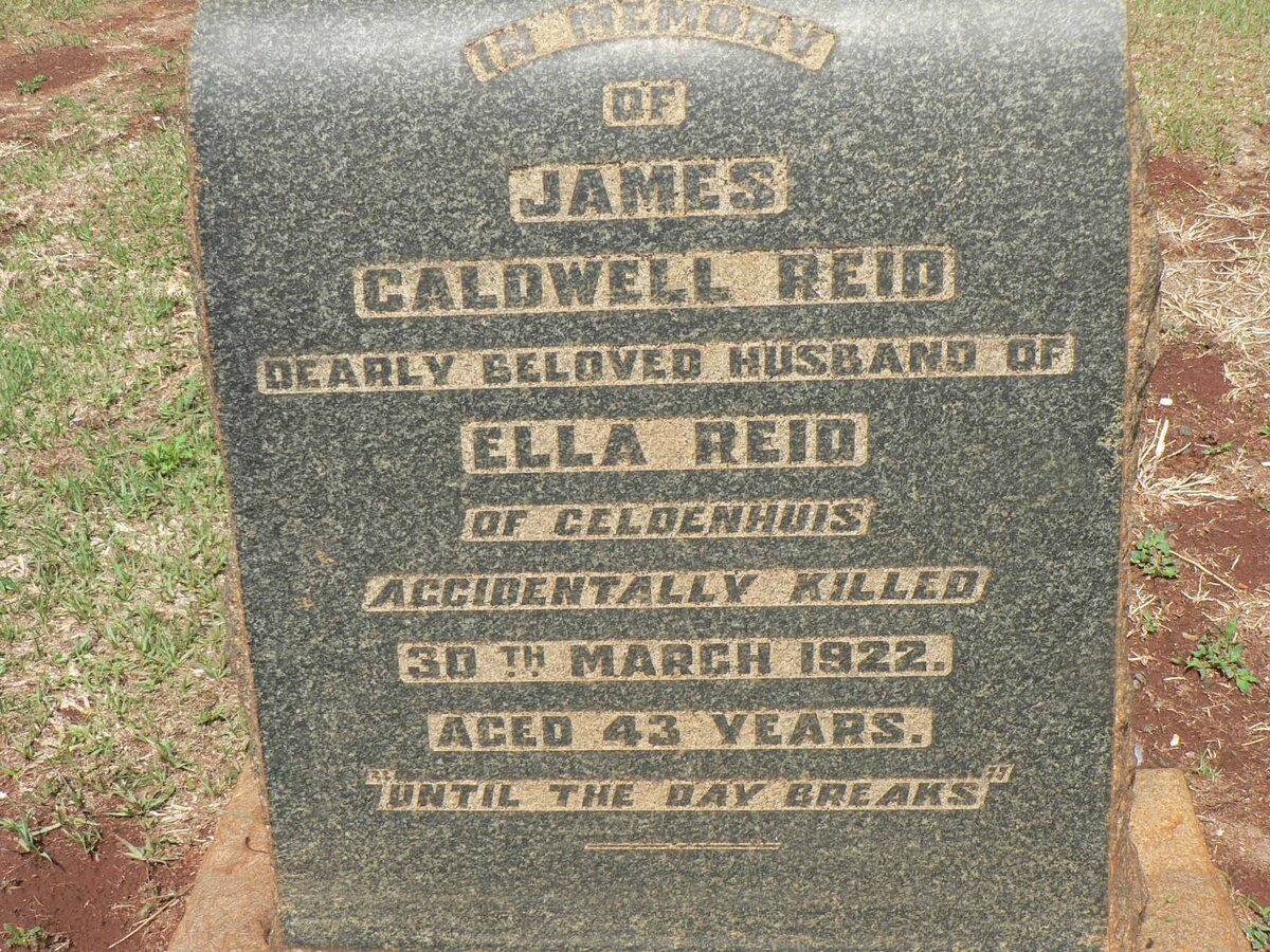 REID James Caldwell -1922