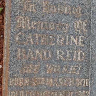 REID Catherine Band nee WILKIE 1878-1963