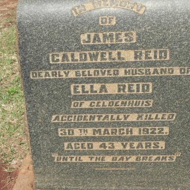 REID James Caldwell -1922