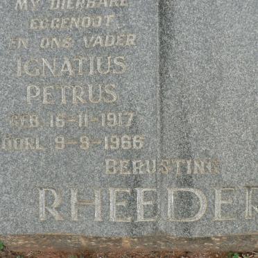 RHEEDER Ignatius Petrus 1917-1966