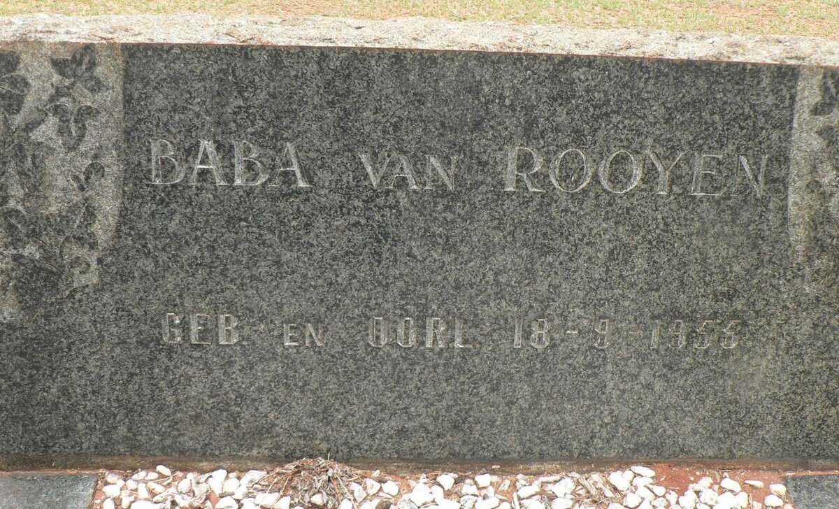 ROOYEN Baba, van 1955-1955