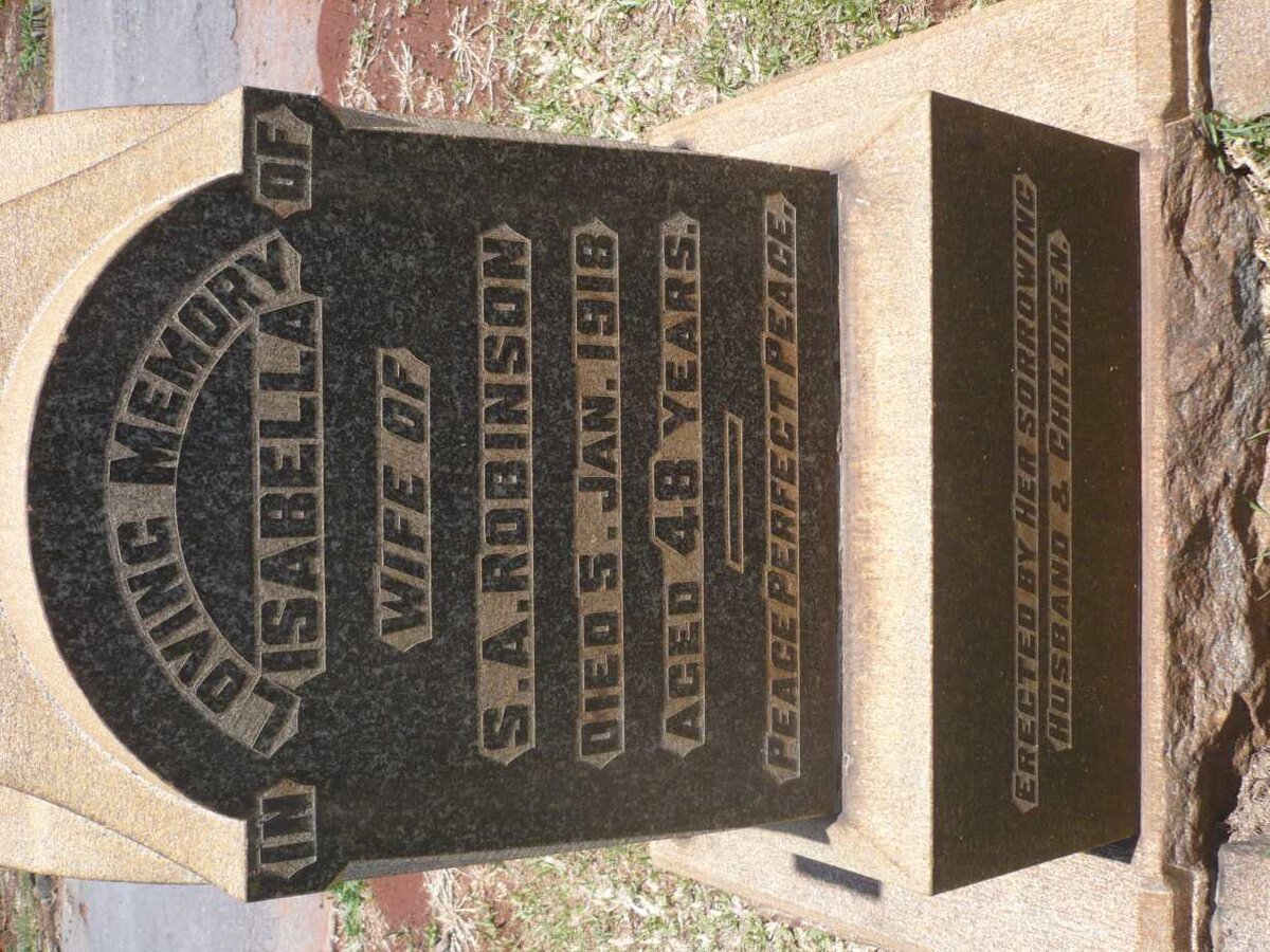 ROBINSON Isabella -1918