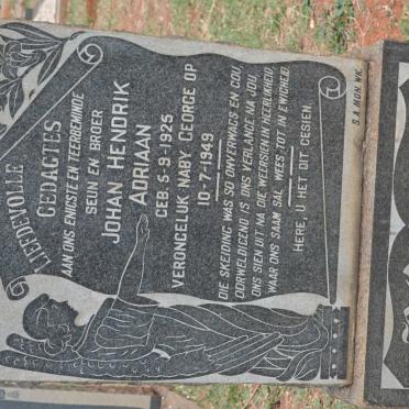 ROETS Johan Hendrik Adriaan 1925-1949