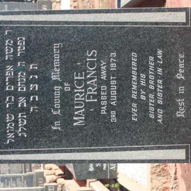 ROSENTHAL Maurice Francis -1973