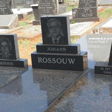ROSSOUW Johann -? &amp; Anna Wilhelmina DE VILLIERS 1925-2006 :: ROSSOUW J.H. 1984-1986